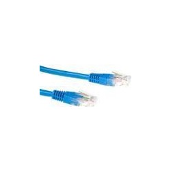 Cavo patch ACT Blue LSZH U/UTP CAT6 da 3 metri con connettori RJ45. C