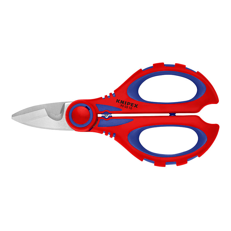 Forbici da elettricista KNIPEX con punta a crimpare (95 05 10 SB)