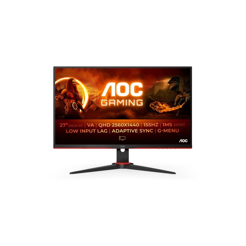 AOC G2 Q27G2E/BK Monitor PC 686 cm 27" 2560 x 1440 Pixel Quad HD N