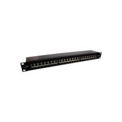 INLINE - Pannello patch - Montabile in rack - RJ-45 X 24 - Nero RAL 9