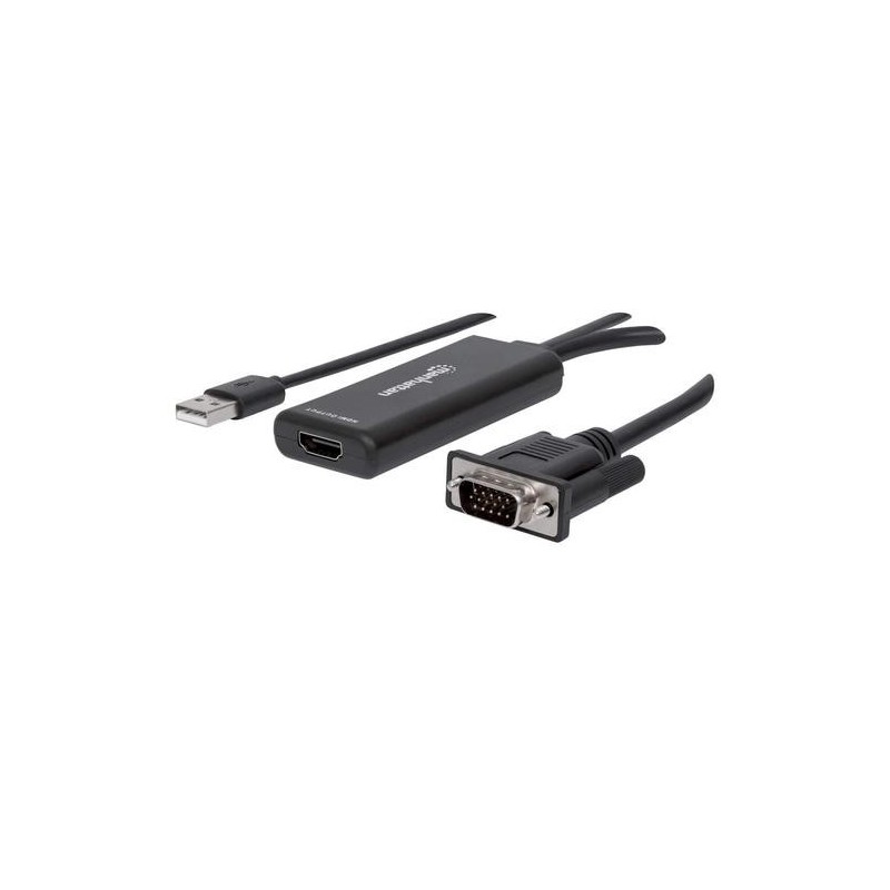 Manhattan 152426 cavo e adattatore video 1 m USB Type-A VGA (D-Sub) H