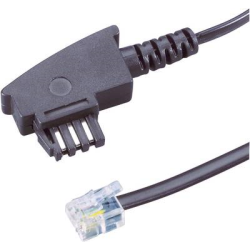 Cavo di collegamento Fax Basetech 1x Spina TAE-N - 1x Spina RJ11 6p4c