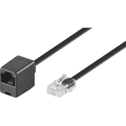 Cavo di prolunga ISDN Basetech 1x Spina RJ45 8p4c - 1x Presa RJ45 8p8