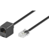 Cavo di prolunga ISDN Basetech 1x Spina RJ45 8p4c - 1x Presa RJ45 8p8