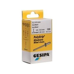 Rivetto cieco GESIPA PolyGrip gambo dxl 32x80mm VA 100 pezzi.GESIPA (