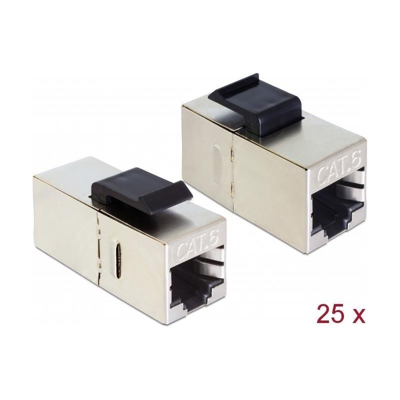 Delock Modulo Keystone Presa RJ45 Presa RJ45 Cat.6 compatta 25 pezzi