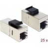 Delock Modulo Keystone Presa RJ45 Presa RJ45 Cat.6 compatta 25 pezzi