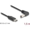 Delock Cavo di alimentazione USB Type-C a spina DC 55 x 21 mm angolat