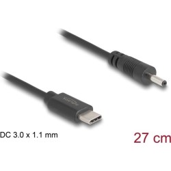 Delock Cavo di alimentazione USB Type-C a spina DC 30 x 11 mm da 27 cm