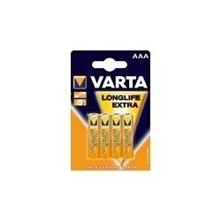 Varta Longlife Extra - Batteria 4 x AAA alcaline