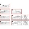 Set di raschietti ed estrattori in silicone KS TOOLS FUGENFIX 7 pezzi