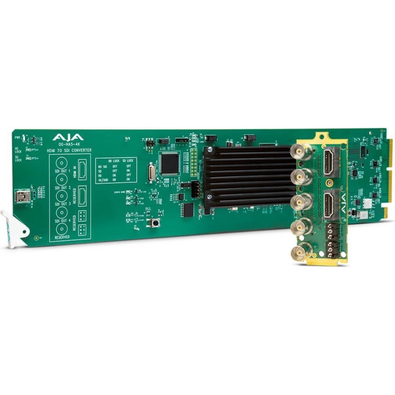 AJA OG-HA5-4K - Convertitore da HDMI a SDI - Verde - 4096 x 2160 pixe