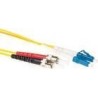 Cavo patch in fibra OS2 monomodale ACT da 1 metro LSZH duplex con con