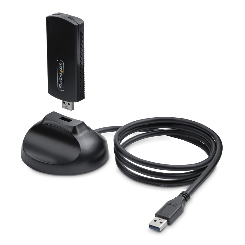 StarTech.com Chiavetta Wi-Fi 6E USB/Dongle per PC Desktop/Laptop, NIC