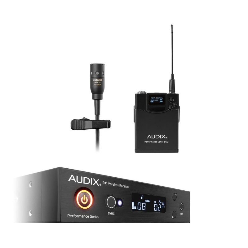 Audix AP41L10A - wireless mic system, diversity receiver, bodypack tr