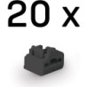 RJ-45 Port Blockers [Without - Key] - Pack of 20, Black