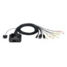 ATEN Switch KVM cablato ibrido DisplayPort USB-C a 2 porte