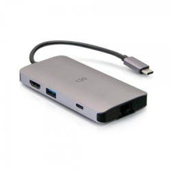 C2G Mini dock USB-C 8 in 1 con HDMI 2 porte USB-A Ethernet lettore