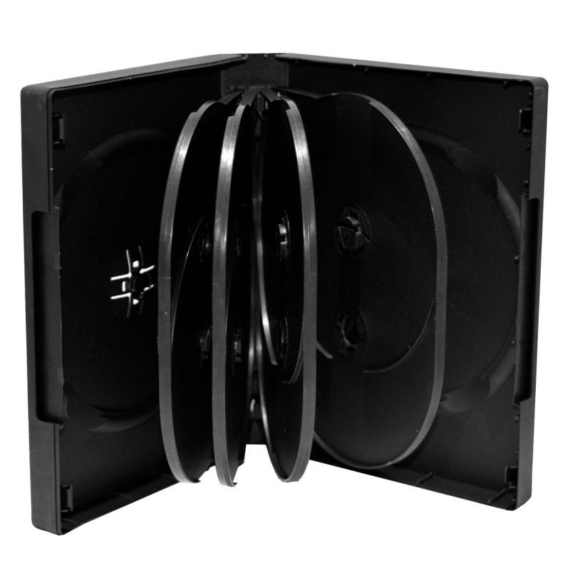 DVD Case for 10 discs 33mm black Pack 3, capaciteit LEER