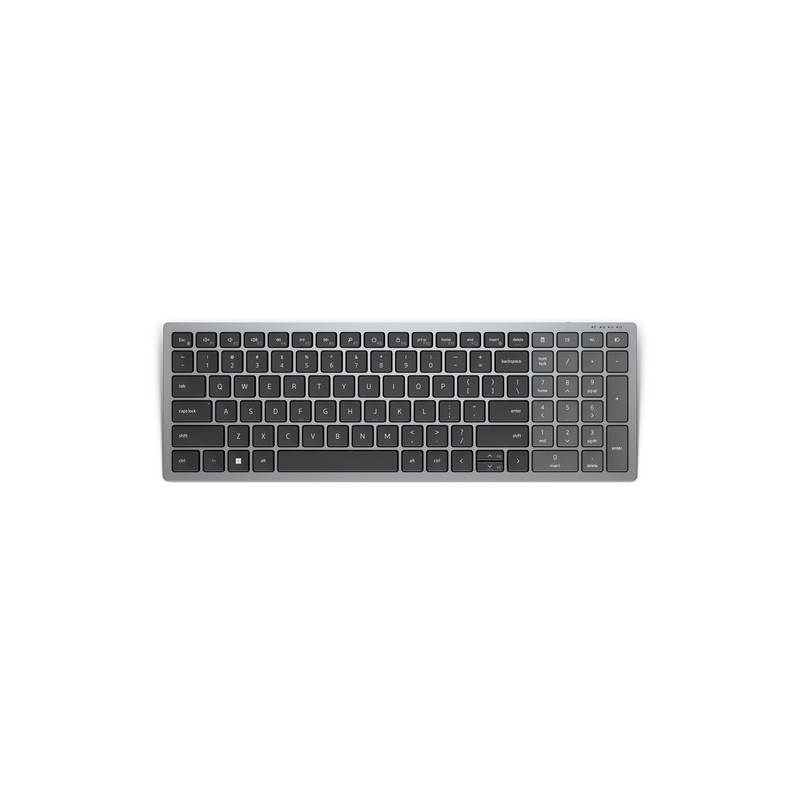 DELL KB740 tastiera RF senza fili + Bluetooth QWERTY Inglese UK Grigi