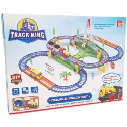 EXTRALINK KIDS KOLEJKA ELEKTRYCZNA TRACK KING Z LOKOMOTYWĄ I SAMOCHO