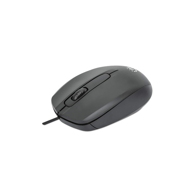 Manhattan 190190 mouse Ambidestro USB tipo A Ottico 1000 DPI