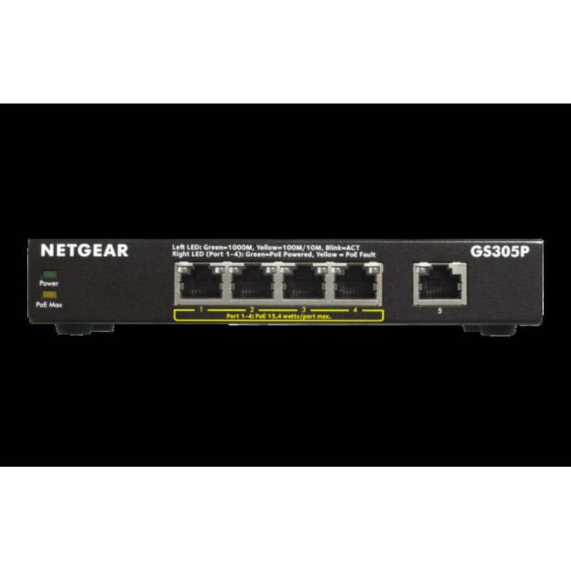 NETGEAR GS305PP Non gestito Gigabit Ethernet (10/100/1000) Supporto P