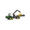 BRUDER JOHN DEERE 1210E - Nero - Verde - Giallo - Policarbonato - 4 a