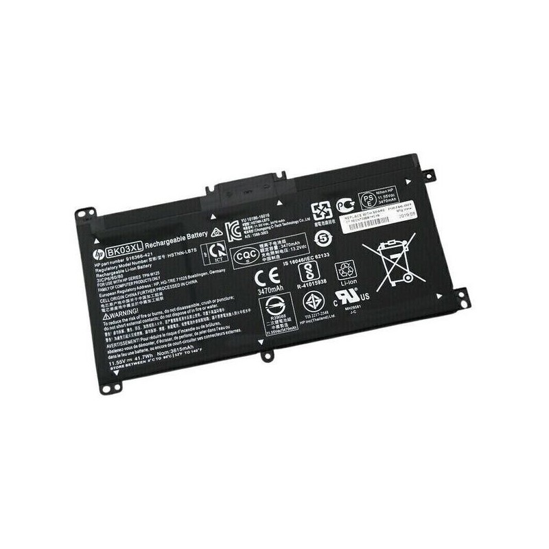 HP Assy Batt 3C 41Whr 3.6Ah Batteria