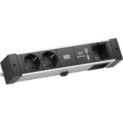 Bachmann DESK Rail - Prolunga - Porte di uscita: 2 (2 x USB, 2 x Tipo