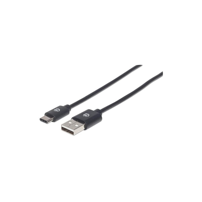 Manhattan 353298 cavo USB 1 m USB 20 USB C USB A Nero