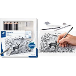 STAEDTLER Charcoal Design Journey set da disegno/set di carboncino pe