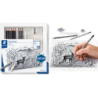 STAEDTLER Charcoal Design Journey set da disegno/set di carboncino pe