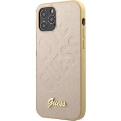 GUESS Cover Rigida Iridescent Love Gold per Apple iPhone 12 Pro Max G