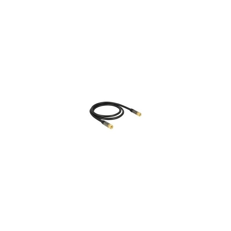 Delock Cavo antenna Spina F Spina F RG-6/U 1 m nero