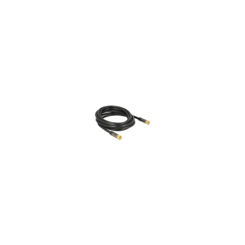 Delock Cavo antenna Spina F Spina F RG-6/U 3 m nero