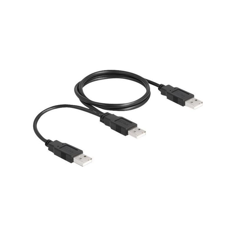 Delock Cavo USB 2.0 da Tipo A a 2 x Tipo A da 70 cm