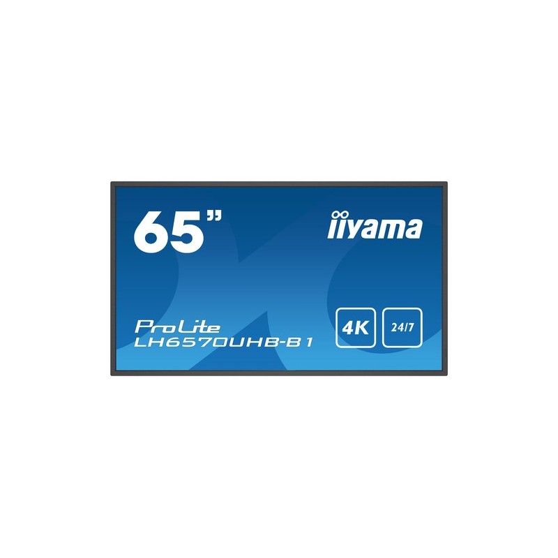 iiyama LH6570UHB-B1 visualizzatore di messaggi Pannello piatto per se