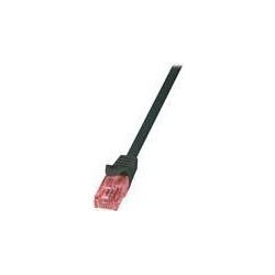 Cavo di connessione di rete LogiLink RJ45 CAT 6 U/UTP - 0,25 m - nero