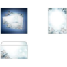 Sigel Snow Star - DL (110 x 220 mm) - Carta - Blu - Bianco - 80 g/m -