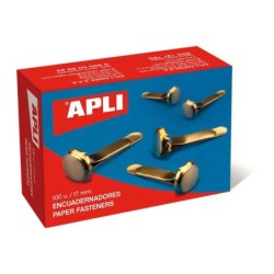 Findesi de metallo oro Appli 17mm - Box of 100 - Senza lavatrice - Ap