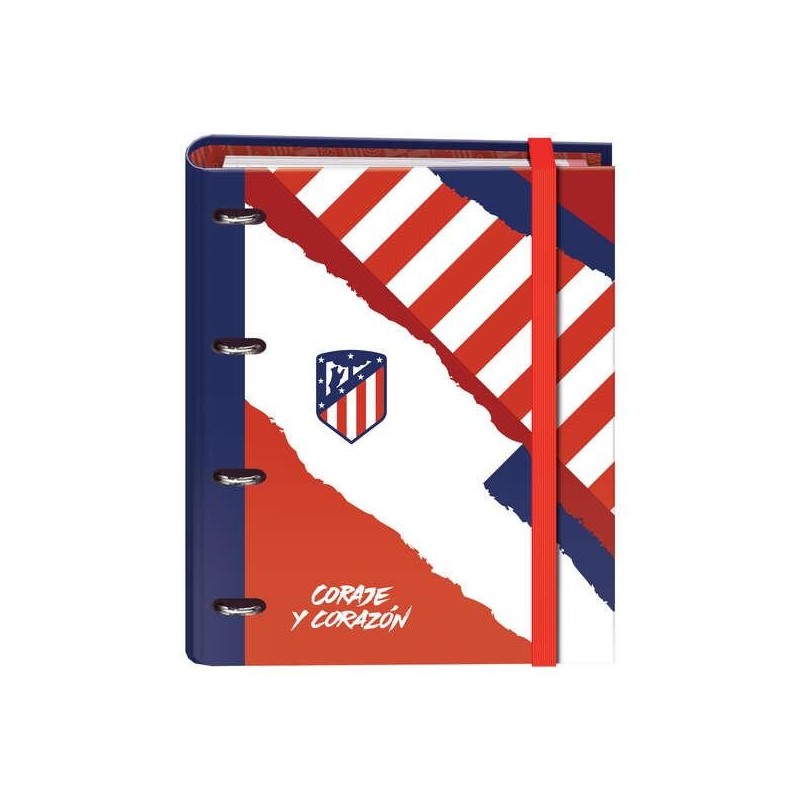 Poster Dohe Atletico de Madrid Coraggio e Cuore 4 Anelli formato A4 c