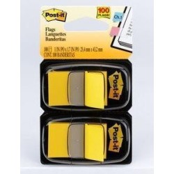 3M Post-it Index giallo stretto 2 x 50 strisce adesive dimensioni 254