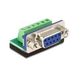 Delock Morsettiera adattatore a 6 pin Sub-D 9 pin Bu.