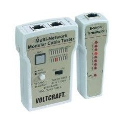 Voltcraft CT-2 Tester per cavi tester per cavi per BNC RJ-11 e RJ-45 