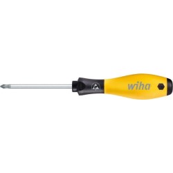 Cacciavite Wiha ESD Phillips PZ 1 lunghezza lama: 80 mm DIN EN 61340-