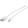 Cavo ROLINE da Lightning a USB per iPhone iPod iPad bianco 015 m