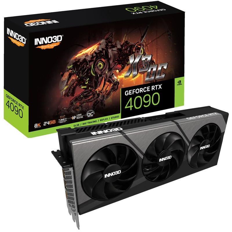 INNO3D VGA GEFORCE RTX 4090 RTX 4090 X3 OC 24GB GDDR6X 3DP/HDMI