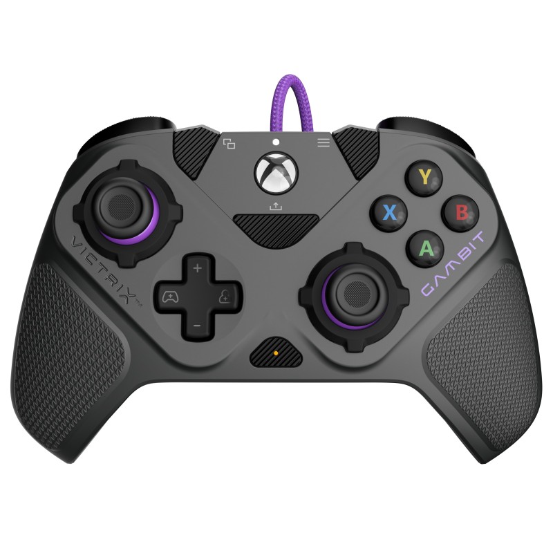 PDP 049-006-GY periferica di gioco Nero Grigio Viola USB Gamepad Anal