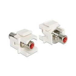 Delock Modulo Keystone Jack RCA Jack RCA rosso / bianco